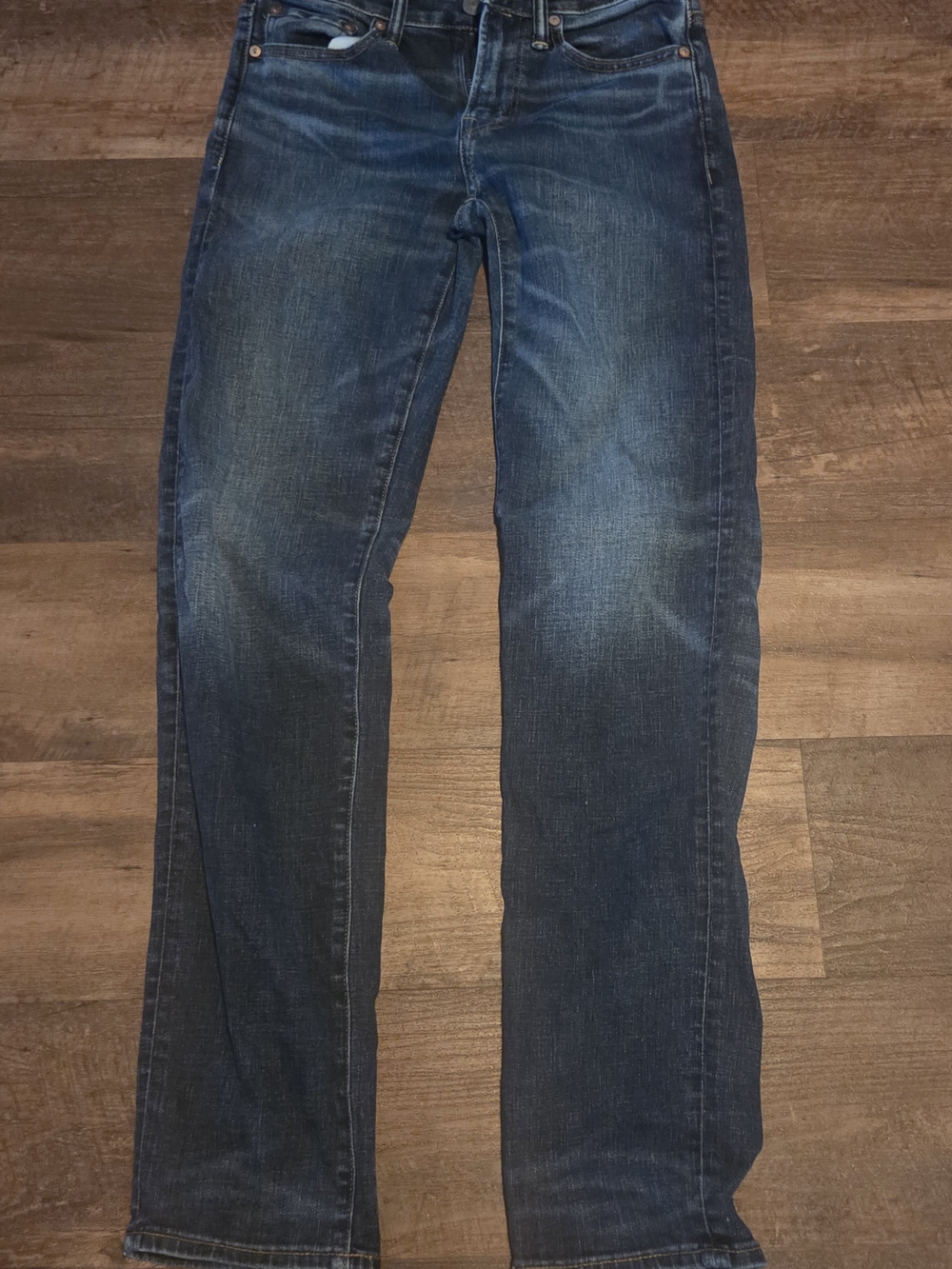 American Eagle Men's Classic Straight Fit Jeans - Dark Blue